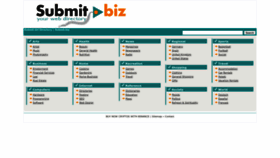 What Submit.biz website looked like in 2022 (1 year ago)