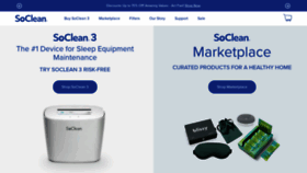 What Soclean.com website looked like in 2022 (1 year ago)