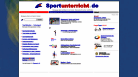 What Sportunterricht.de website looked like in 2022 (1 year ago)