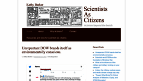 What Scientistsascitizens.org website looked like in 2022 (1 year ago)