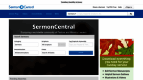 What Sermoncentral.com website looked like in 2022 (1 year ago)