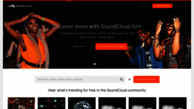 What Soundcloud.com website looked like in 2022 (1 year ago)