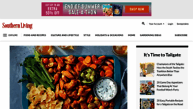 What Southernliving.com website looked like in 2022 (1 year ago)