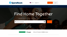 What Spareroom.co.uk website looked like in 2022 (1 year ago)