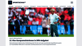 What Sportschau.de website looked like in 2022 (1 year ago)
