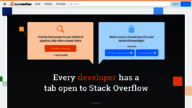 What Stackoverflow.com website looked like in 2022 (1 year ago)