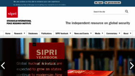 What Sipri.org website looked like in 2022 (3 years ago)