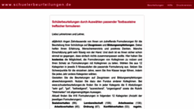 What Schuelerbeurteilungen.de website looked like in 2022 (1 year ago)