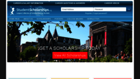 What Studentscholarships.org website looked like in 2022 (1 year ago)