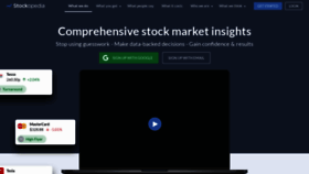 What Stockopedia.com website looked like in 2022 (1 year ago)