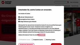 What Sachsenenergie.de website looked like in 2022 (1 year ago)