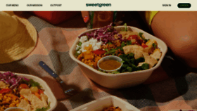 What Sweetgreen.com website looked like in 2022 (1 year ago)