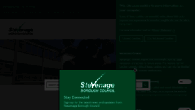 What Stevenage.gov.uk website looked like in 2022 (1 year ago)