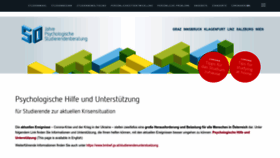 What Studierendenberatung.at website looked like in 2022 (1 year ago)
