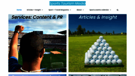 What Sportstourismnews.com website looked like in 2022 (1 year ago)