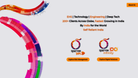 What Sparrowrms.in website looked like in 2022 (1 year ago)