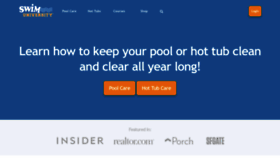 What Swimuniversity.com website looked like in 2022 (1 year ago)
