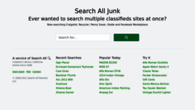 What Searchalljunk.com website looked like in 2022 (1 year ago)
