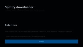 What Spotify-downloader.com website looked like in 2022 (1 year ago)