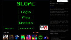 What Slopegame.onl website looked like in 2022 (1 year ago)