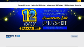 What Sarkarseo.com website looked like in 2022 (1 year ago)
