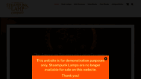 What Steampunklampcompany.com website looked like in 2022 (1 year ago)