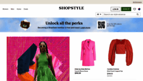 What Shopstyle.com.au website looked like in 2022 (1 year ago)