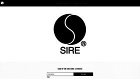 What Sirerecords.com website looked like in 2022 (1 year ago)