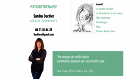 What Sandraduchier.com website looked like in 2022 (1 year ago)