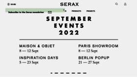 What Serax.com website looked like in 2022 (1 year ago)