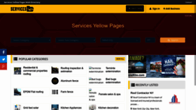 What Servicesyp.com website looked like in 2022 (1 year ago)