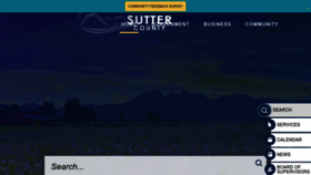 What Suttercounty.org website looked like in 2022 (1 year ago)
