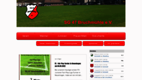 What Sg47bruchmuehle.de website looked like in 2022 (1 year ago)