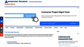 What Searchforancestors.com website looked like in 2022 (1 year ago)