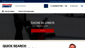 What Snowblowersdirect.com website looked like in 2022 (1 year ago)
