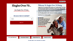 What Singlesover70.com website looked like in 2022 (1 year ago)