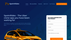 What Spotnrides.com website looked like in 2022 (1 year ago)