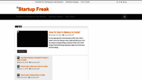 What Startupfreak.com website looked like in 2022 (1 year ago)