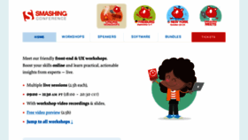 What Smashingconf.com website looked like in 2022 (1 year ago)