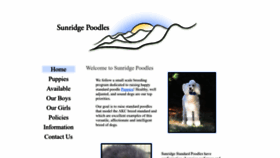 What Sunridgepoodles.com website looked like in 2022 (1 year ago)