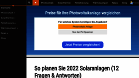 What Solaranlagen-portal.de website looked like in 2022 (1 year ago)