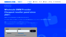 What Smm24h.com website looked like in 2022 (1 year ago)