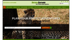 What Safarisierra.com website looked like in 2022 (1 year ago)