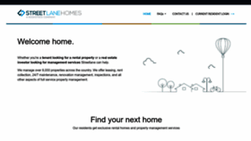 What Streetlanehomes.com website looked like in 2022 (1 year ago)