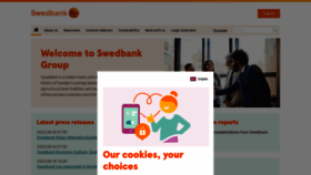 What Swedbank.com website looked like in 2022 (1 year ago)