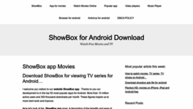 What Showboxdownloadmovies.com website looked like in 2022 (1 year ago)