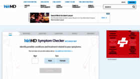 What Symptoms.webmd.com website looked like in 2022 (1 year ago)