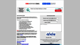 What Sendanonymousemail.net website looked like in 2022 (1 year ago)