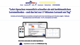 What Sprachenlernen24.de website looked like in 2022 (1 year ago)