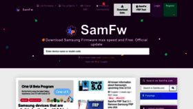 What Samfw.com website looked like in 2022 (1 year ago)